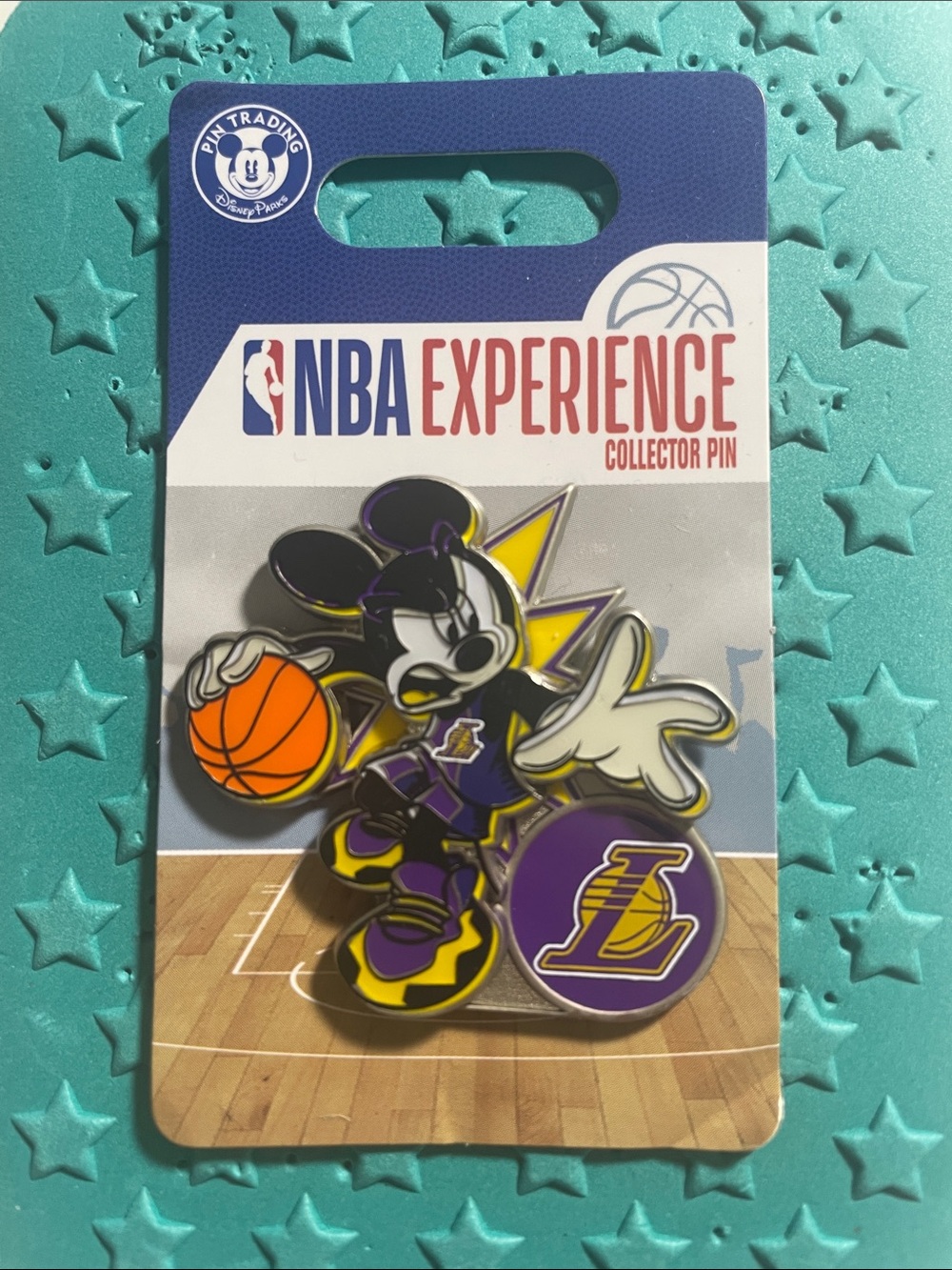 Disney Pin Mickey Mouse NBA Experience Los Angeles Lakers NEW